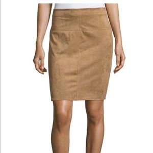 Max Studio Faux Suede pencil skirt/top